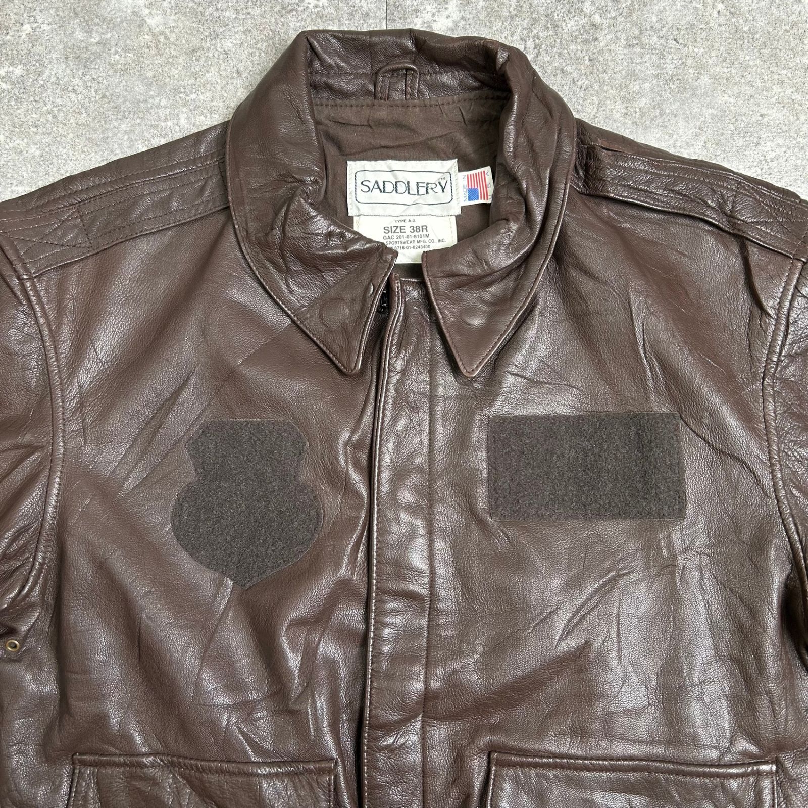 80s SADDLERY USA製 A-2 レザージャケット 80's 80s SADDLERY USA製 A-2 レザージャケット サドゥラリィ