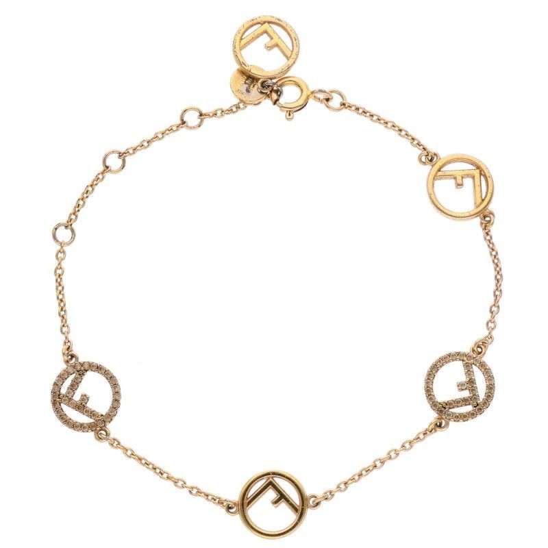 フェンディ エフィズゴールドブレスレット メンズ