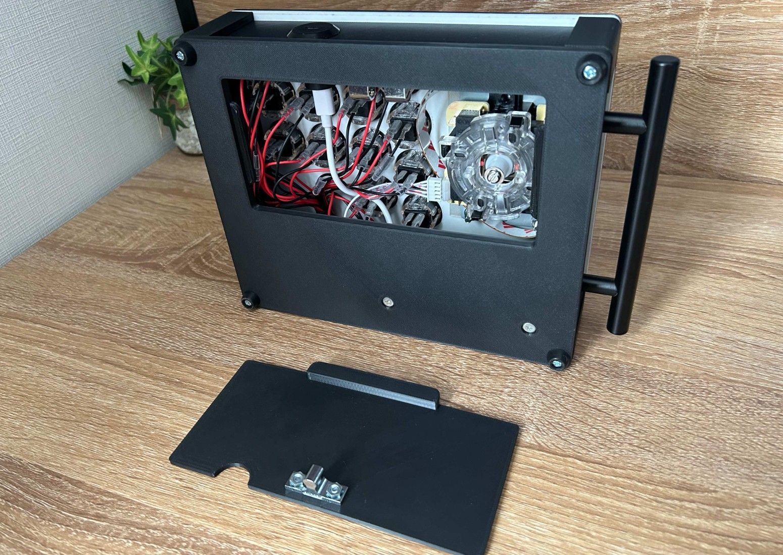 DP-3SE/ボタンも光る！LED搭載/レバーモデル　グリーン×ピンク(LED) DP-3SE/ボタンも光る！LED搭載/ジョイスティックアケコンモデル