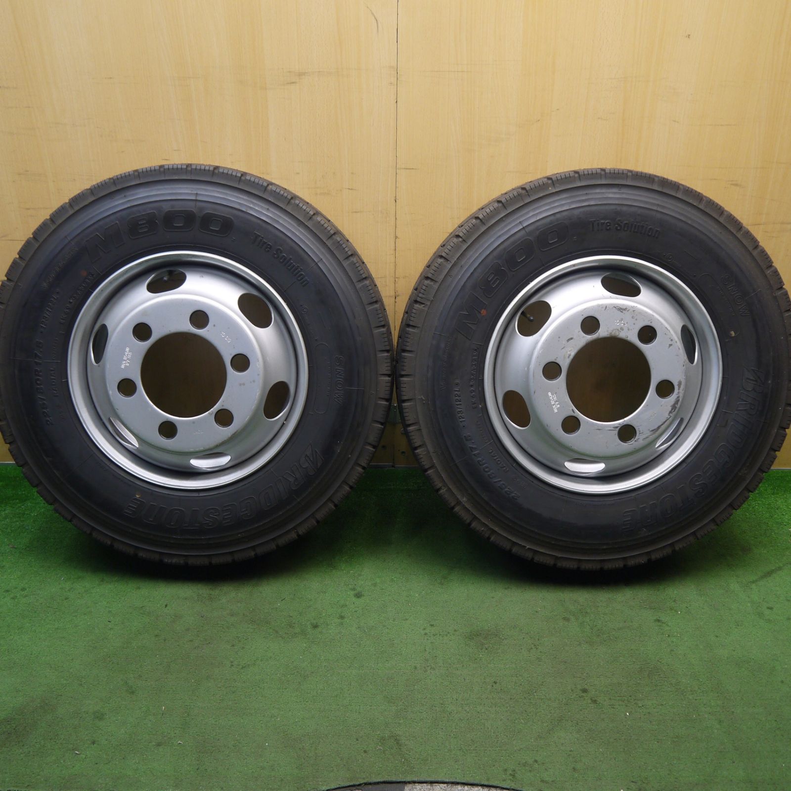 2本 トラック 225 80R17.5 123 122L ブリヂストン M800 TOPY スチール ミックス オールシーズン 17.5インチ 127-9CS PCD222.25 6H 5091902Hノ