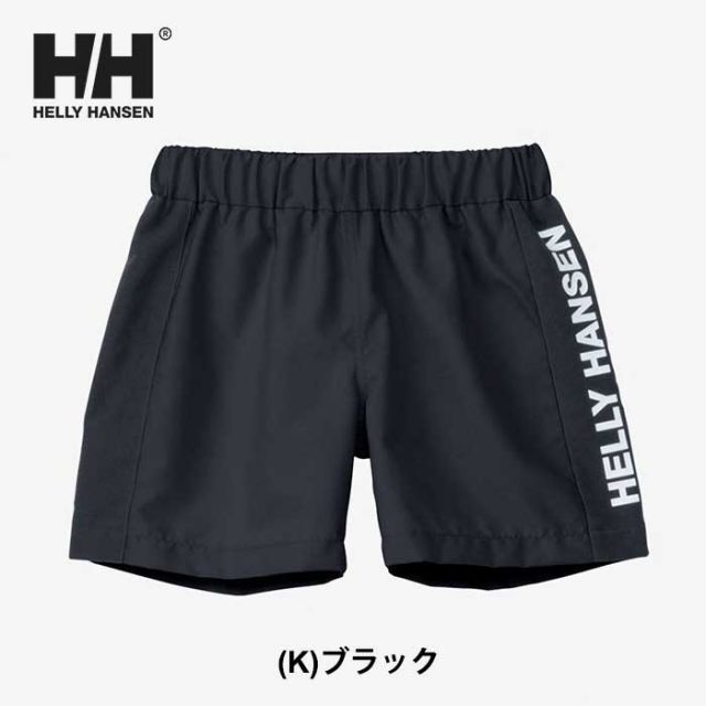 種類8：K(ブラック)/110 ヘリーハンセン ウォーターショーツ キッズ 水着 ラッシュガード helly hansen HJ72419 K LOGO BEACH ST ロゴビーチショーツ UVカット ポリエステル 海 プール ブルー ブラック 100c