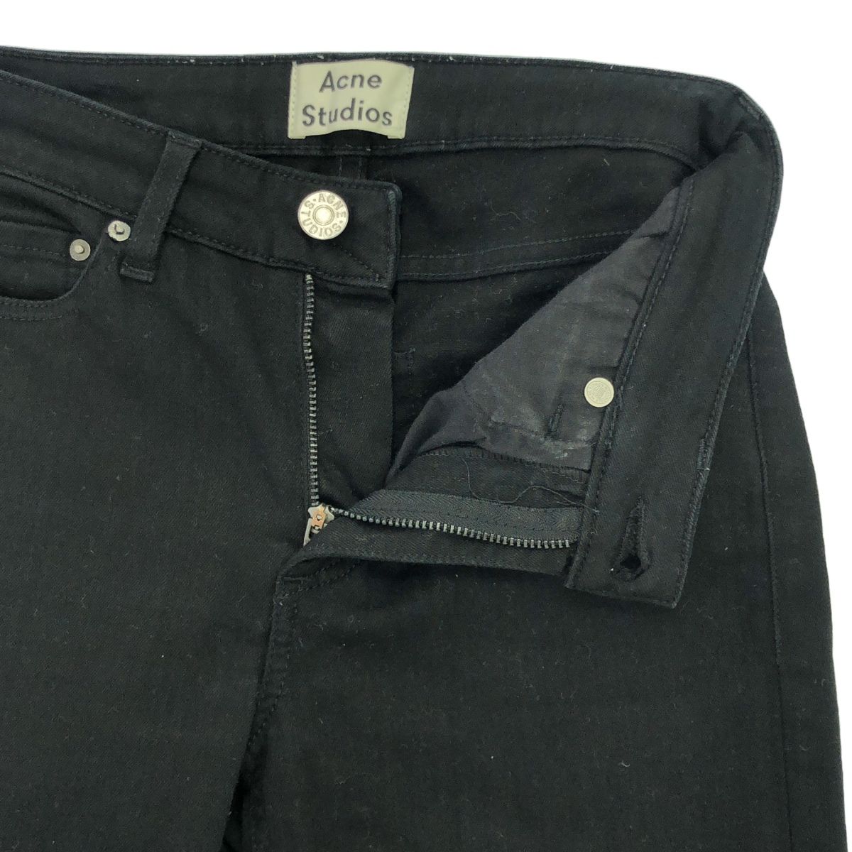 acnestudios アクネ skin5 スキニーパンツ サイズ25 acne 黒パンツ 32 