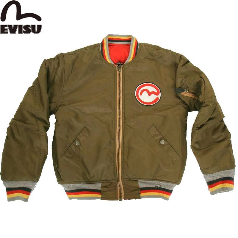 EVISU JEANS USED MA-1 JACKET スカジャン リバーシブル