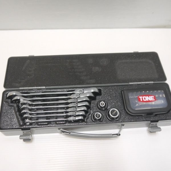 TONE 首振クイックラチェットめがねレンチビットラチェットセット RMFQ700BR トネ ≡DT6023