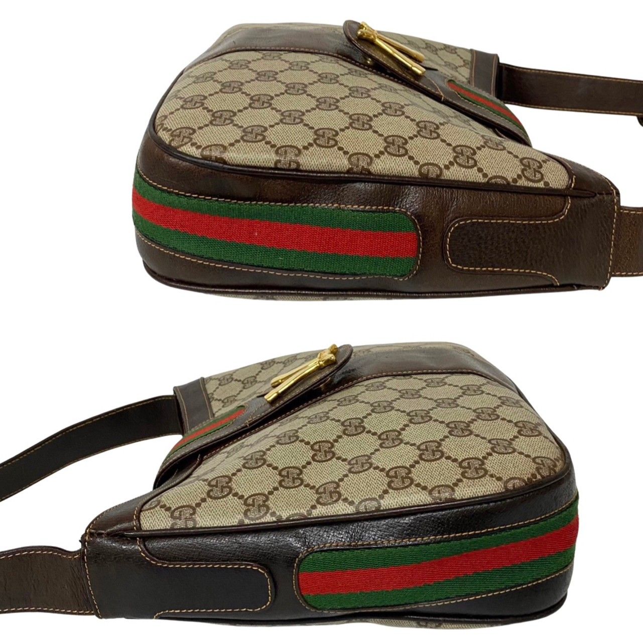 美品】 GUCCI グッチ ショルダーバック シェリーライン ブーツ