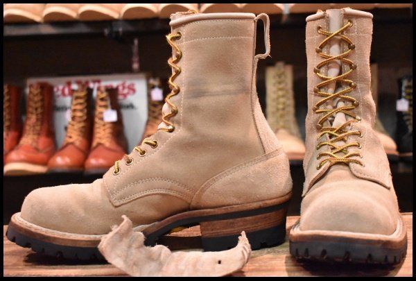 ホワイツ スモークジャンパー スエード ブーツ 9.5E ブラウン/B5