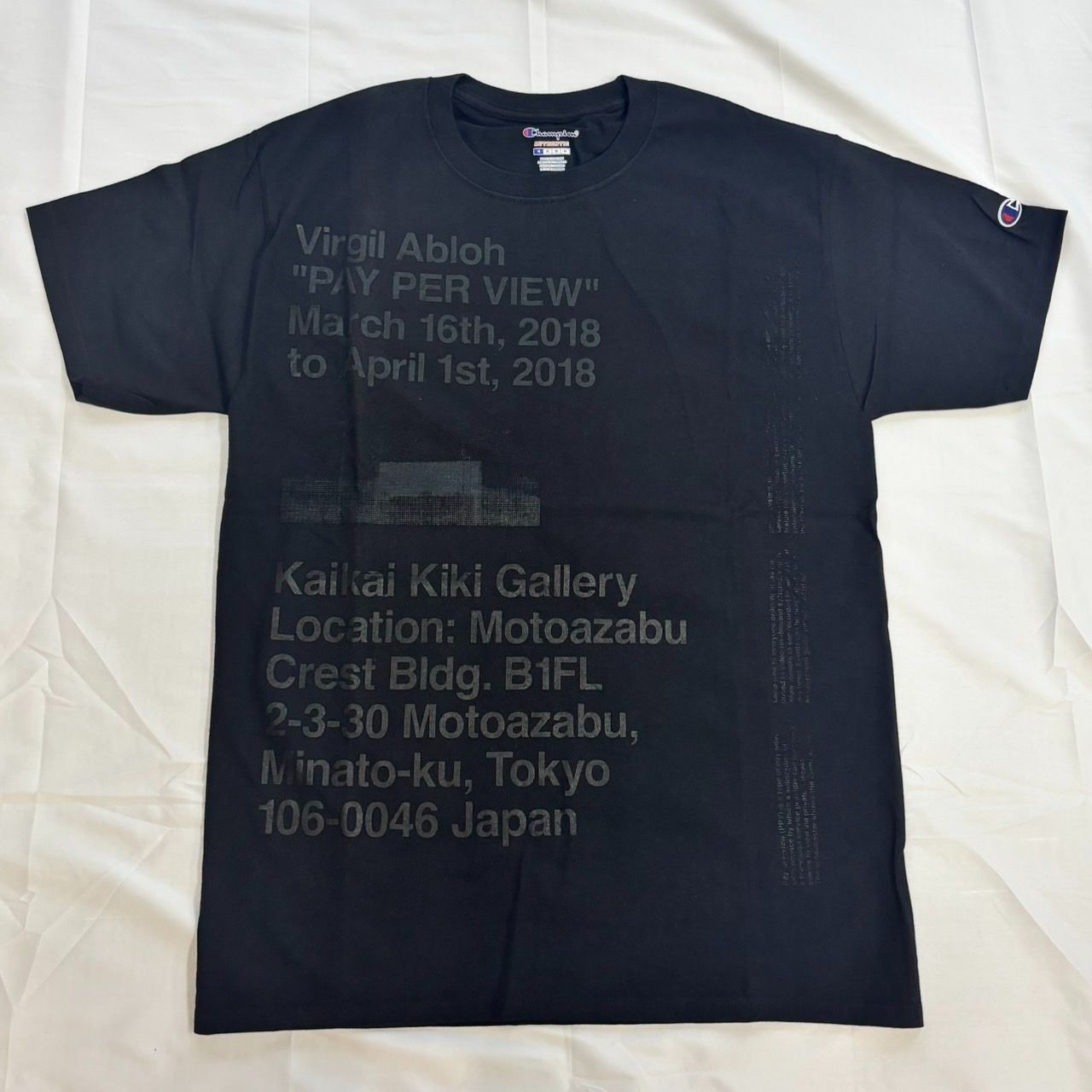 145 Virgil Abloh 村上隆 PAY PER VIEW Off-White Champion tee M 