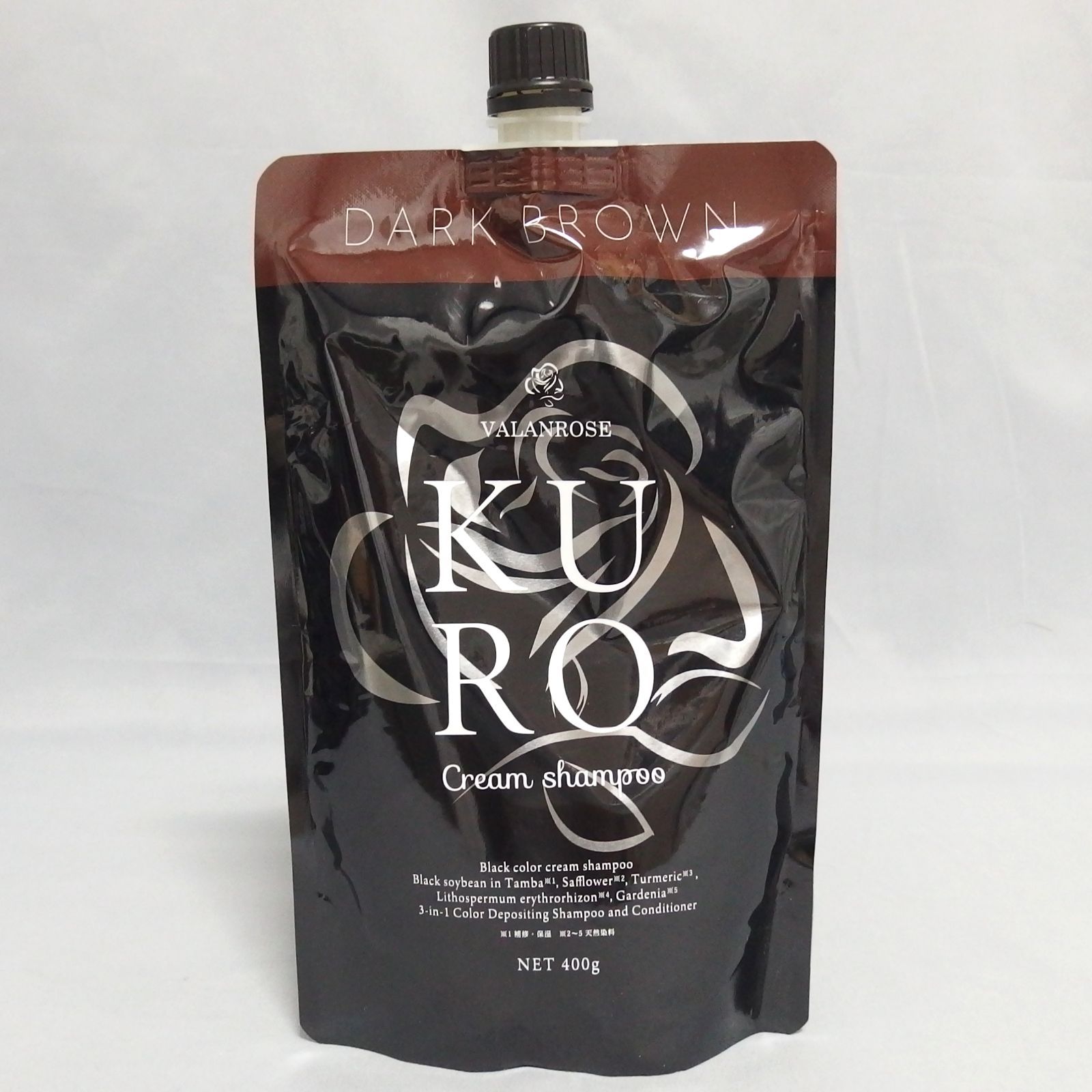 バランローズクリームシャンプー ダークブラウン 400g 2個セット バランローズ KURO クリームシャンプー ダークブラウン 400g 2個