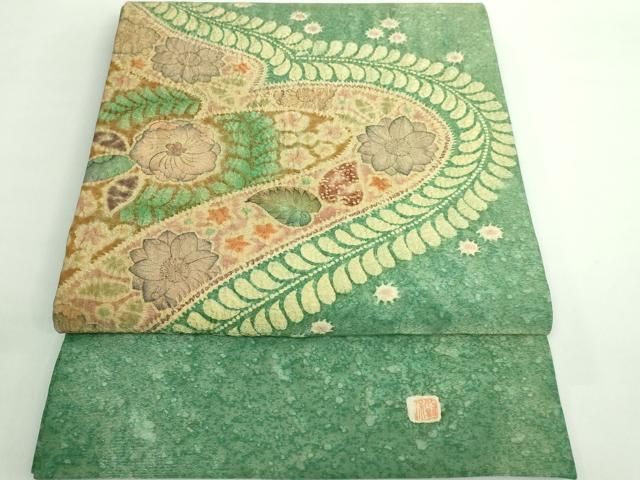 平和屋着物●伝統工芸士　水野保　保辻が花染　九寸開き名古屋帯　辻が花　絞り　金通し地　正絹　逸品　CABE3741dy 2026年最新】水野保辻が花の人気アイテム - メルカリ