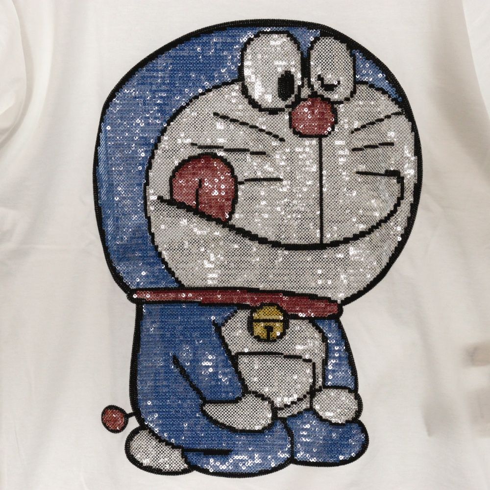 Ground Y ドラえもん 半袖シャツ Ground Y (グラウンドワイ) ×藤子・F・不二雄 ドラえもん スパンコール