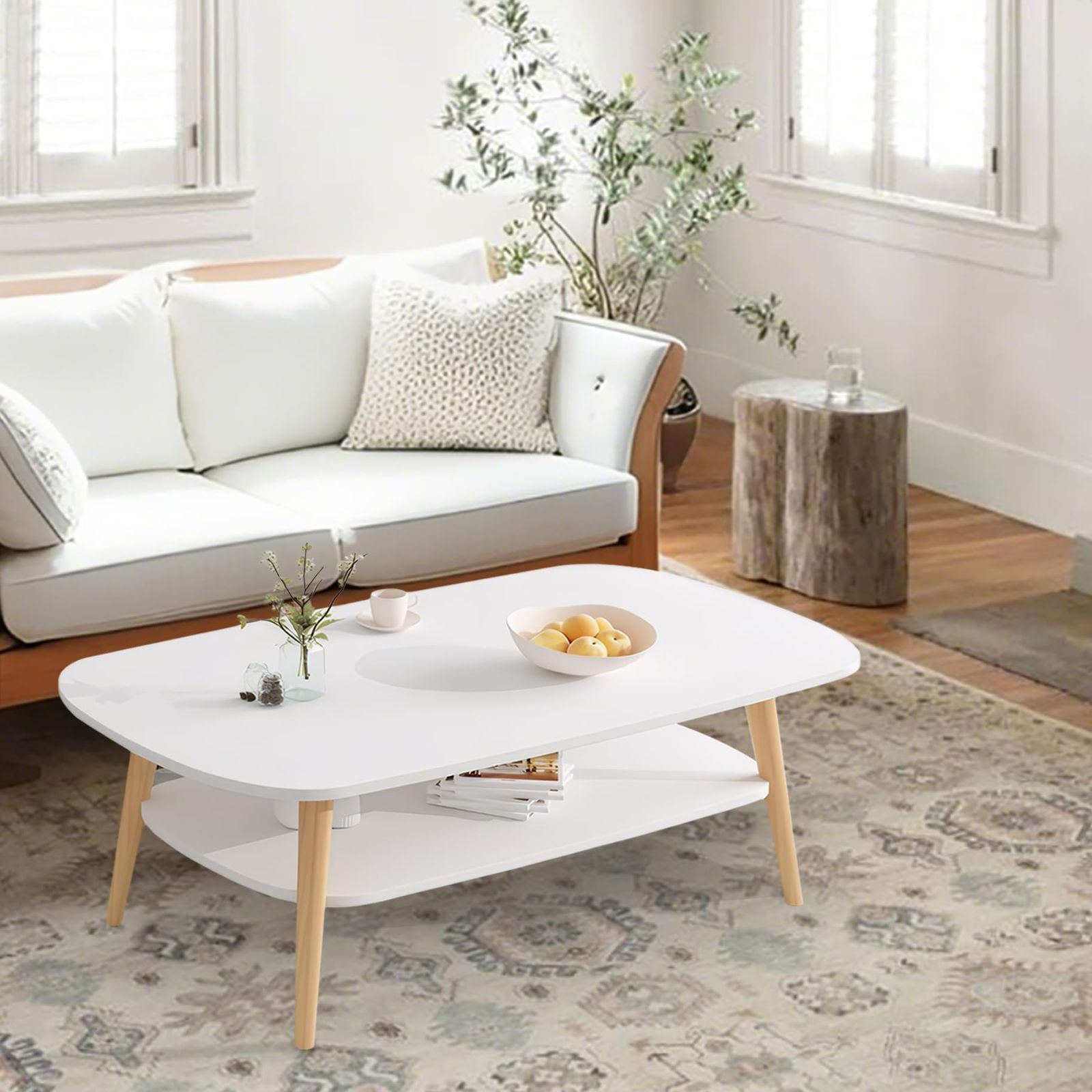 省スペース 二段センターテーブル