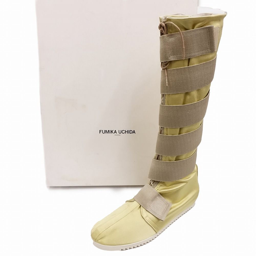 靴 fumika uchida/ BONDAGE SHOES 美品 FUMIKA UCHIDA フミカウチダ BONDAGE SHOES ロングブーツ