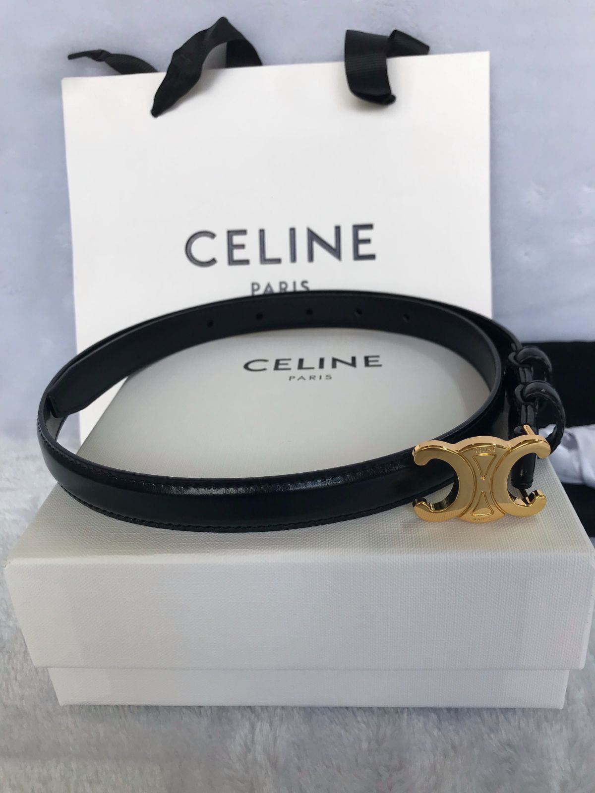 CELINE セリーヌトリオンフ ベルト 75