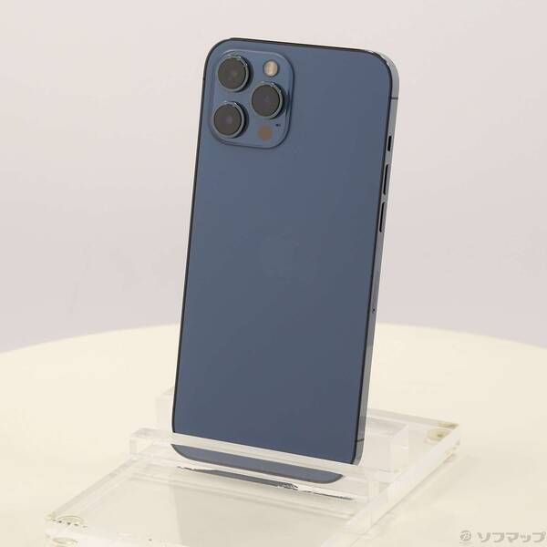 中古品〕 iPhone12 Pro Max 256GB パシフィックブルー MGD23J/A 中古品〕 iPhone12 Pro Max 256GB パシフィックブルー MGD23J/A