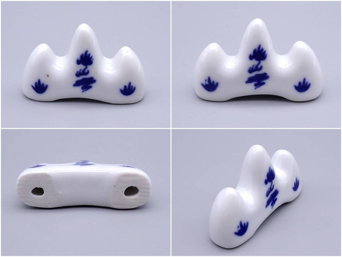 金鶴牌 中国文房精翠 書道セット 書道具箱 硯 墨 筆2本 筆おき