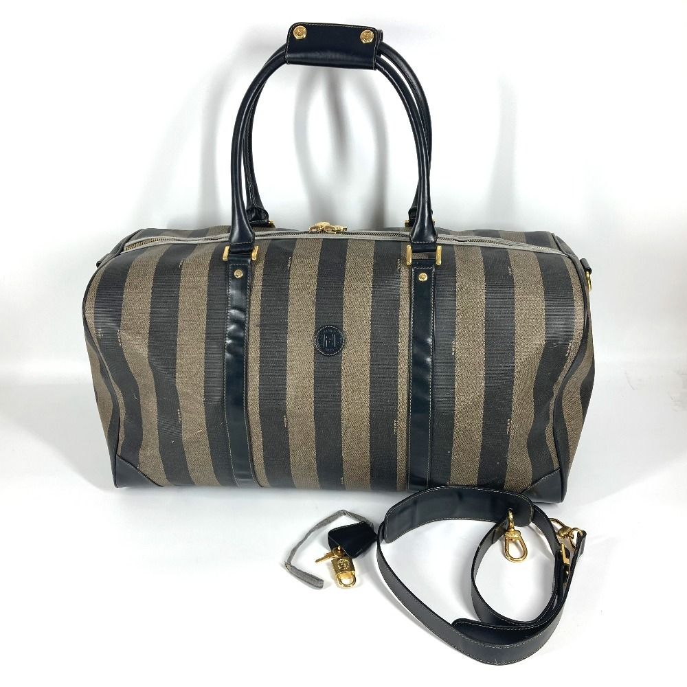 美品 4454 FENDI フェンディ ミニボストンバッグ レザー PVC