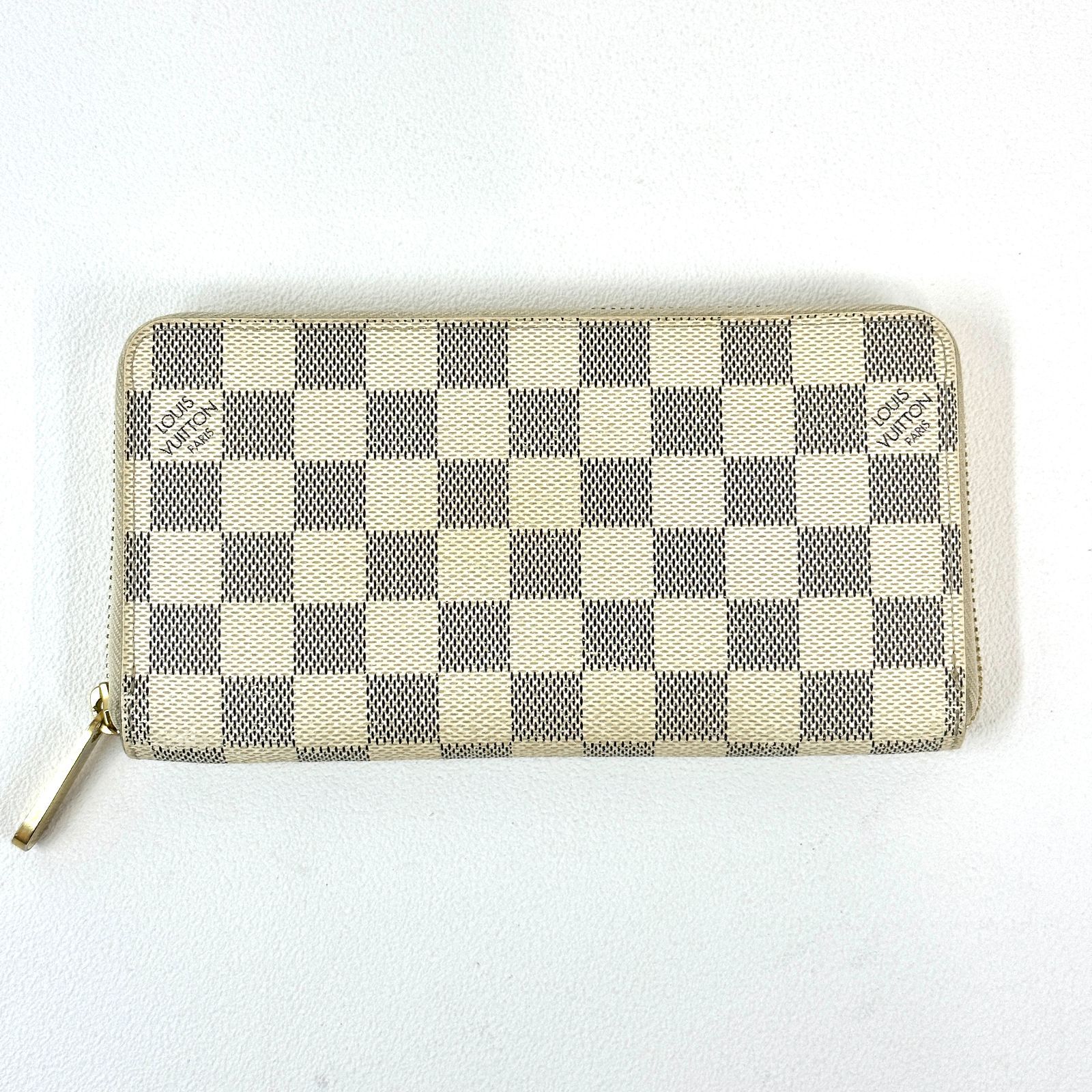 美品 ルイヴィトン ダミエアズール ジッピーウォレット 長財布