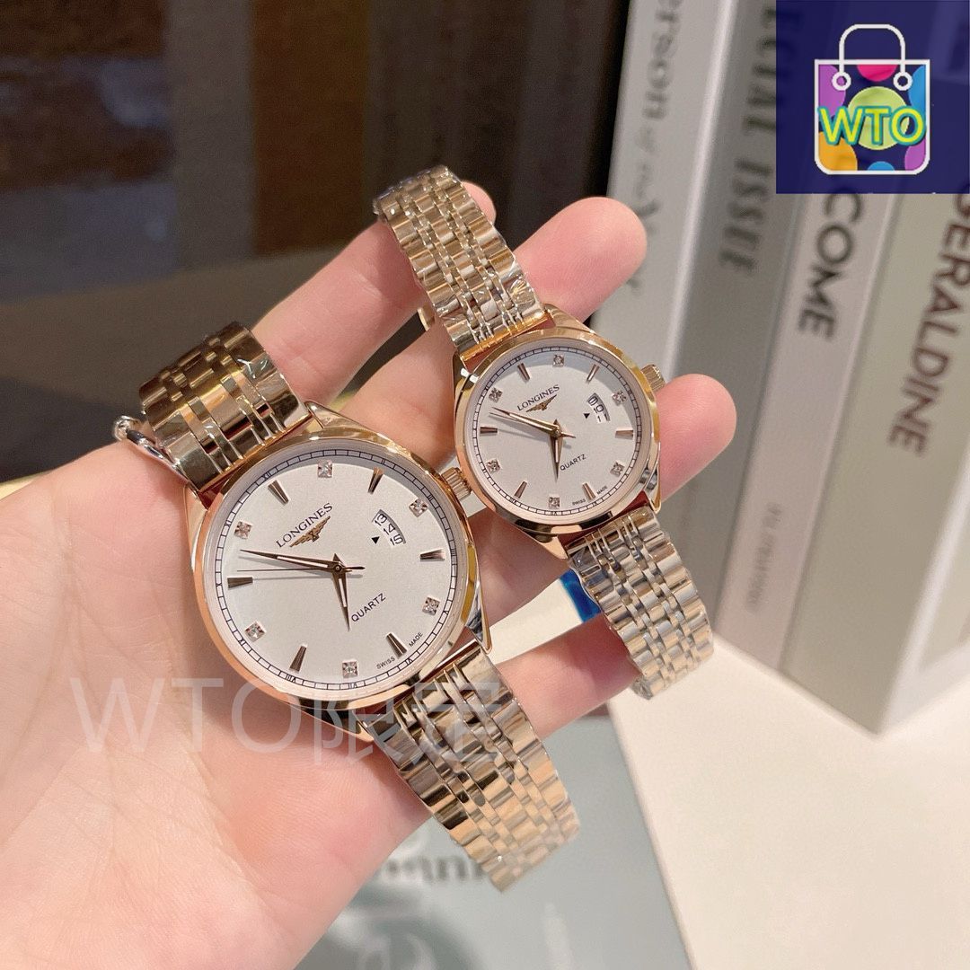 今日特価】Longines ロンジン カップル用クォーツ腕時計-WTO輸入
