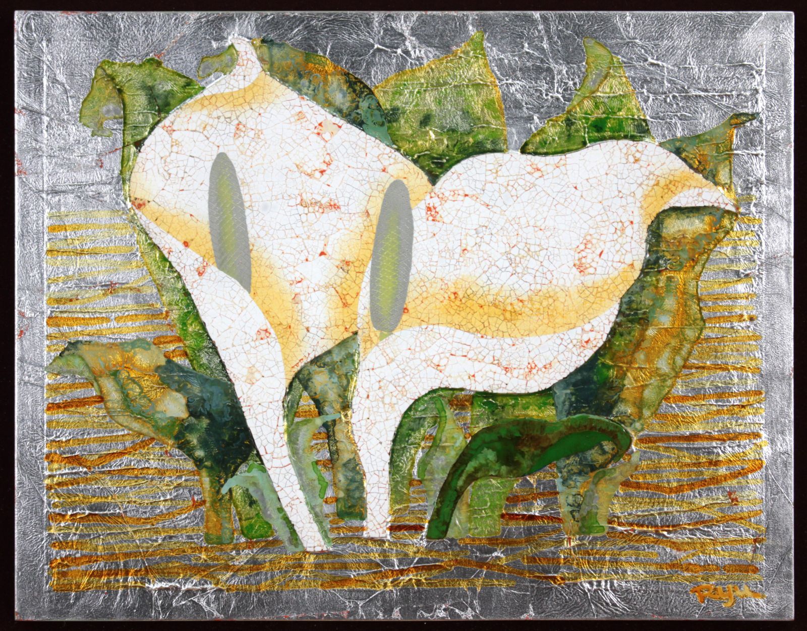 伊藤隆一『水芭蕉』【真作保証】 絵画 伊藤隆一『水芭蕉』【真作保証】 絵画の通販 by 北海道画廊｜ラクマ