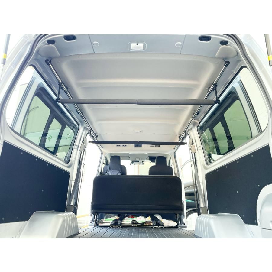 NAMINORIKOZOU NV350 キャラバンDX VX サイドバー-スライドバー2本セット 2.2M 車内キャリア サーフボード スキー 脚立 中積み ロッドホルダー