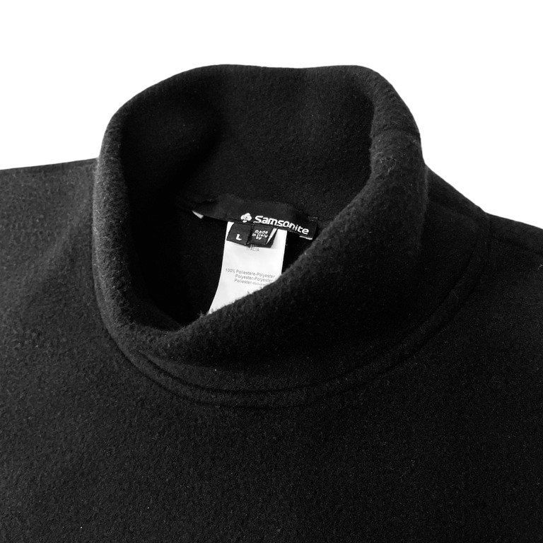 Samsonite by Neil Barrett ボックスシルエットハイネックフリーストップス ワイドフィット Tシャツ Archive 00s Samsonite by Neil Barrett ボックスシルエットハイネックフリース