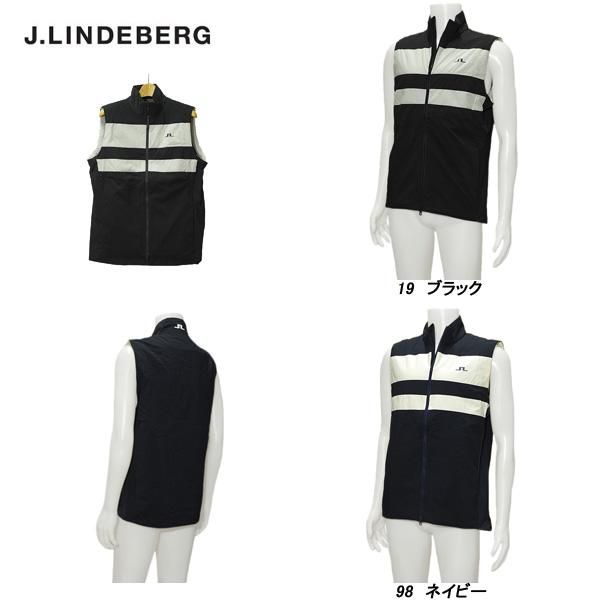 ジェイリンドバーグ J.LINDEBERG メンズ 秋冬 撥水 軽量 防風 ポケッタブル 中綿フルジップベスト 071-43071