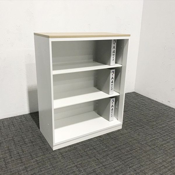 オープン書庫 エディア シングルベース型 天板付 コクヨ ホワイト