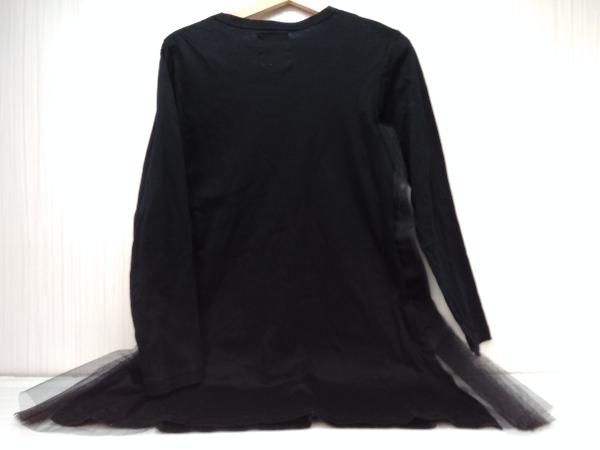 noir kei ninomiya ノワール ケイ ニノミヤ COMME des GARCONS コムデギャルソン 長袖 チュールプリーツ カットソー