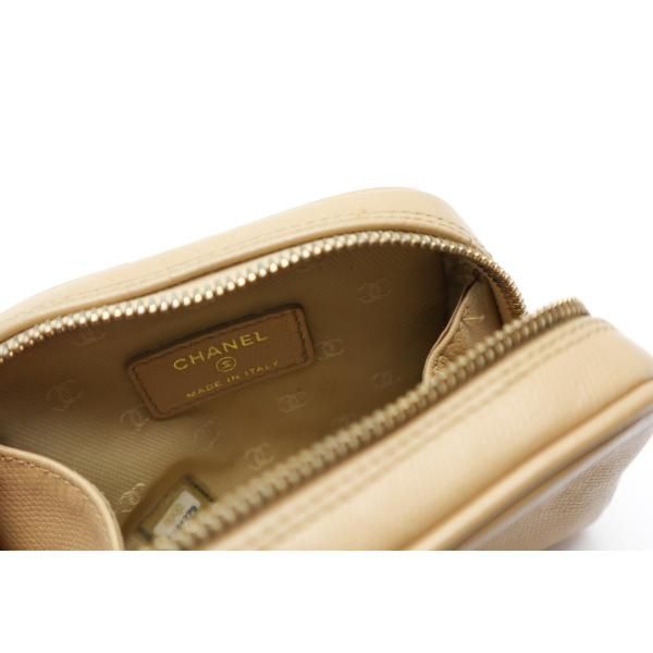 CHANEL シャネル ココボタン ベージュ ポーチ 小物入れ - メルカリ