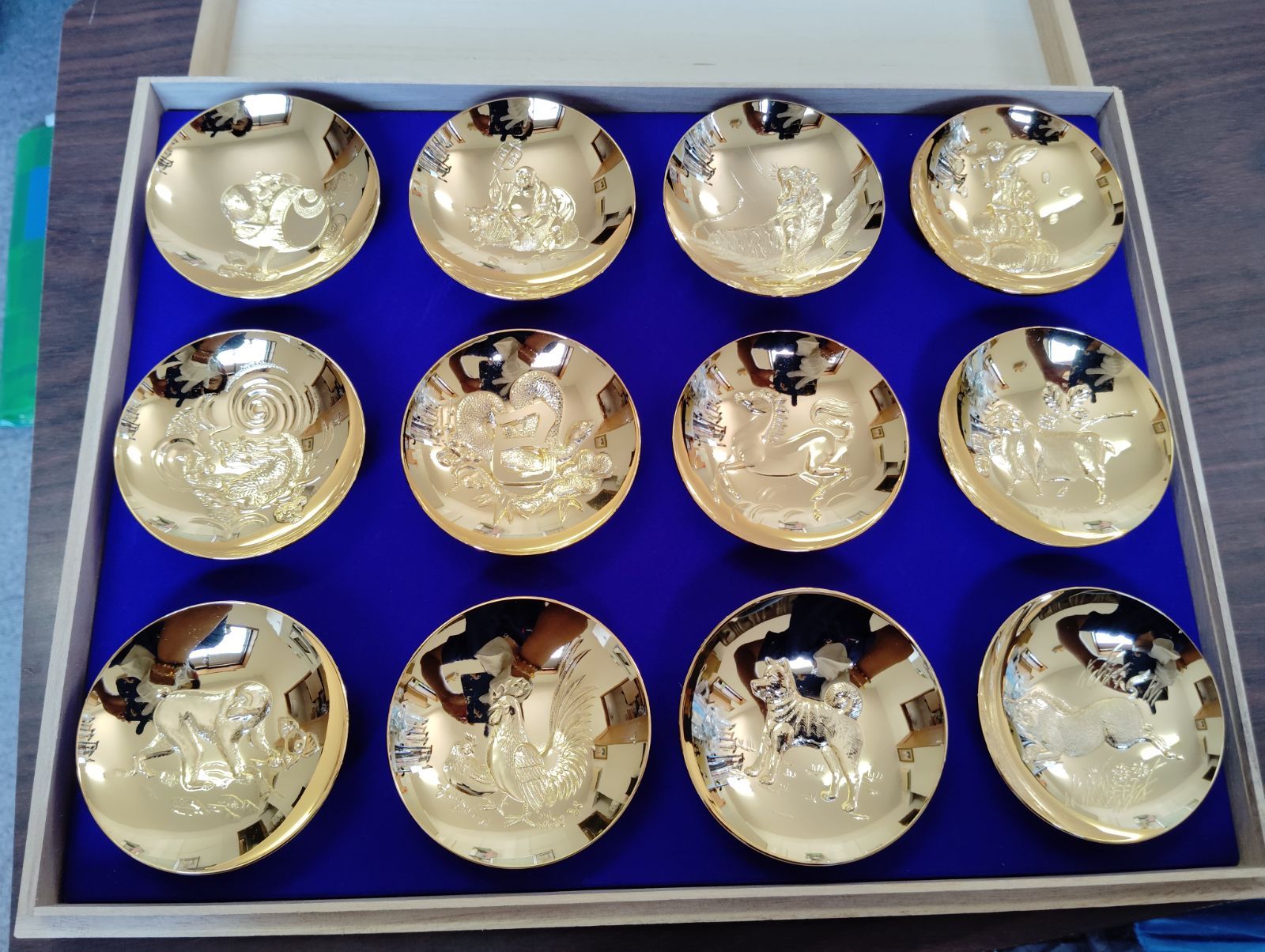 フクロウ　木彫り　2体セット　川上哲　北海道　アイヌ　民藝　民芸品　インテリア フクロウ 木彫り 2体セット 川上哲 北海道 アイヌ 民藝 民芸品