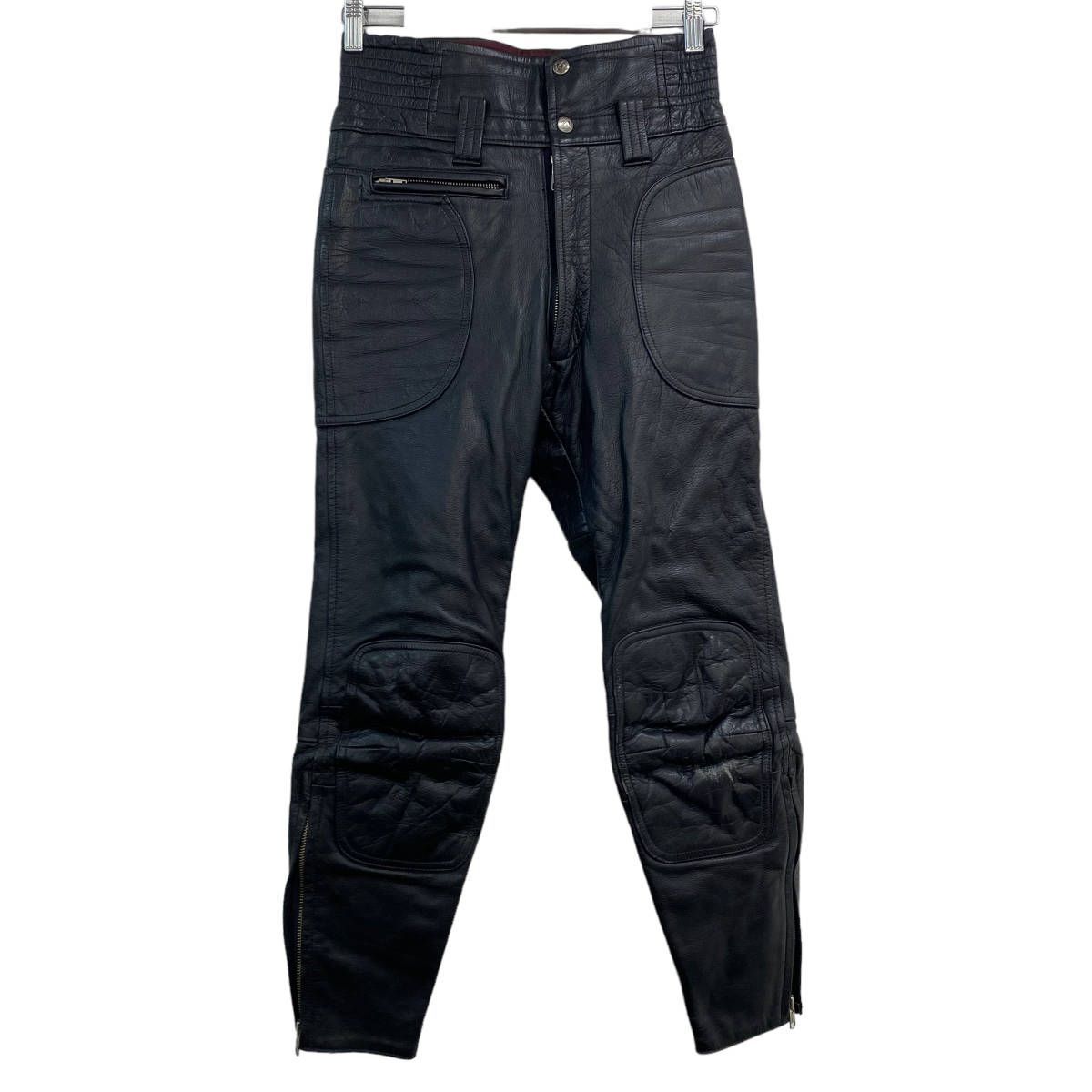 【即決】 クシタニ KUSHITANI レザーパンツ ライディングパンツ 黒系 ブラック系 Mサイズ　4093-80