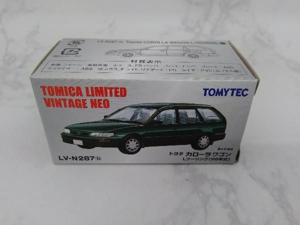 【品質保証，最新作】 トミカ LV-N287b トヨタ カローラワゴン Lツーリング 96年式 リミテッドヴィンテージNEO トミーテック トミカ