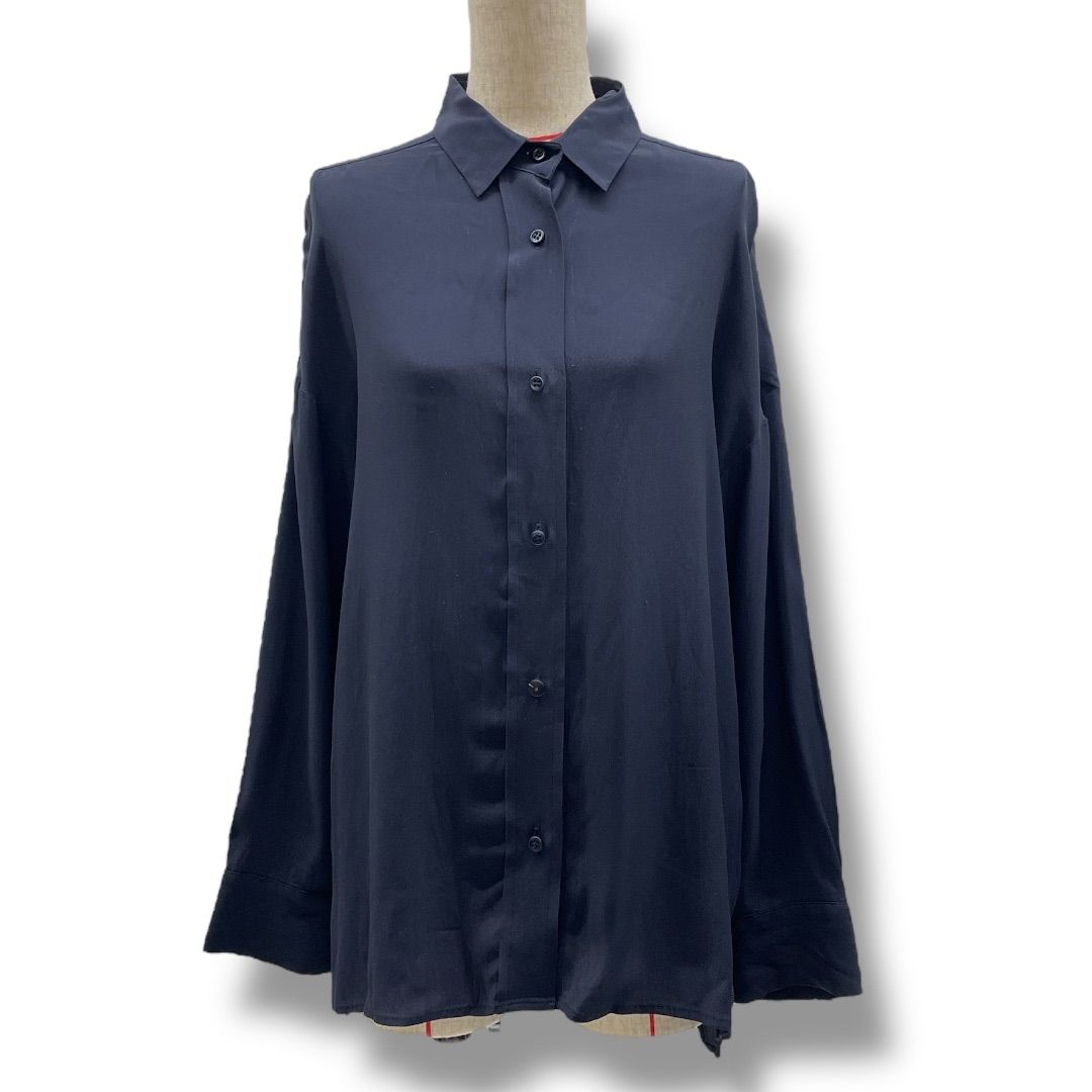 美品 近年 ドゥーズィエムクラス オーバーサイズ ブルーストライプ 長袖シャツ Sheer ストライプ シャツ（シャツ／ブラウス）｜Deuxieme Classe
