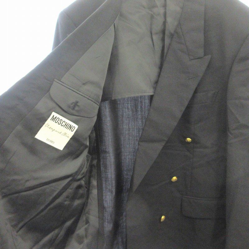 MOSCHINO モスキーノ リネン ダブル テーラード ジャケット N245