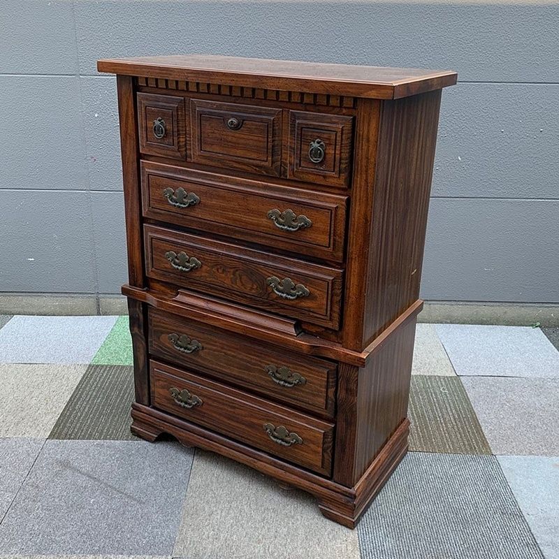 アンティーク木製チェスト5段引き出し チェスト サイドチェスト 5段チェスト 高さ80 クラシック