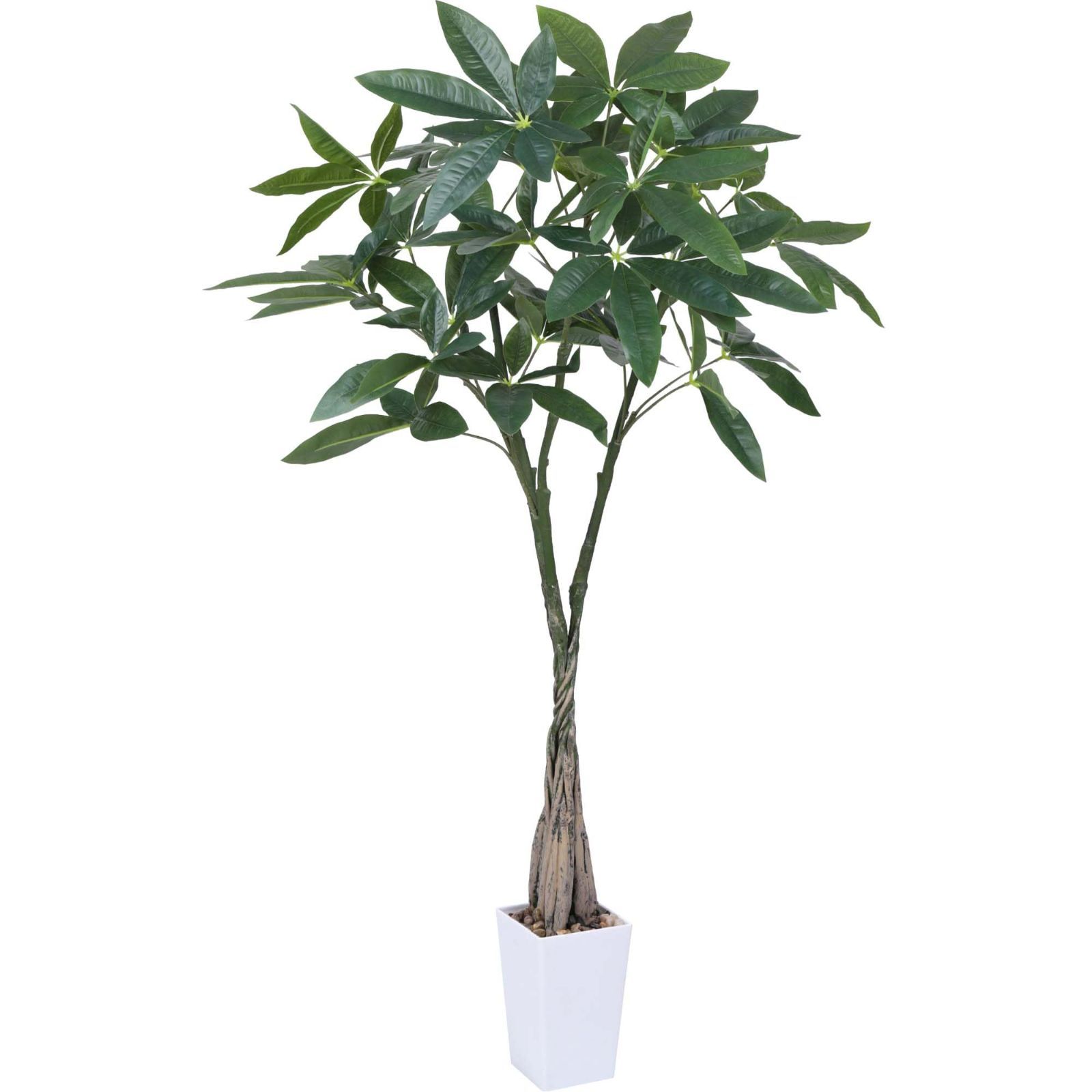 Size 130 cm Yinleus 人工観葉植物 フェイクグリーン 観葉樹 造花 パキラ 高さ130cm 光触媒 空気清浄 おしゃれ インテリア ホーム オフィス デコレーション 観葉植物 室内 装飾