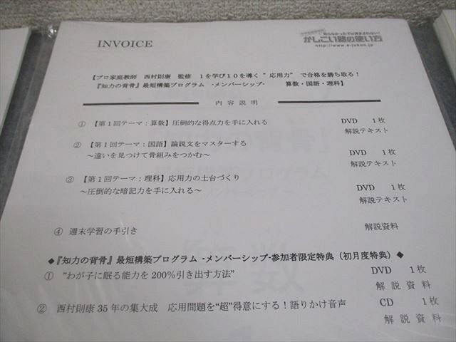 中学受験情報局かしこい塾の使い方 知力の背骨 国語/算数/理科 未使用