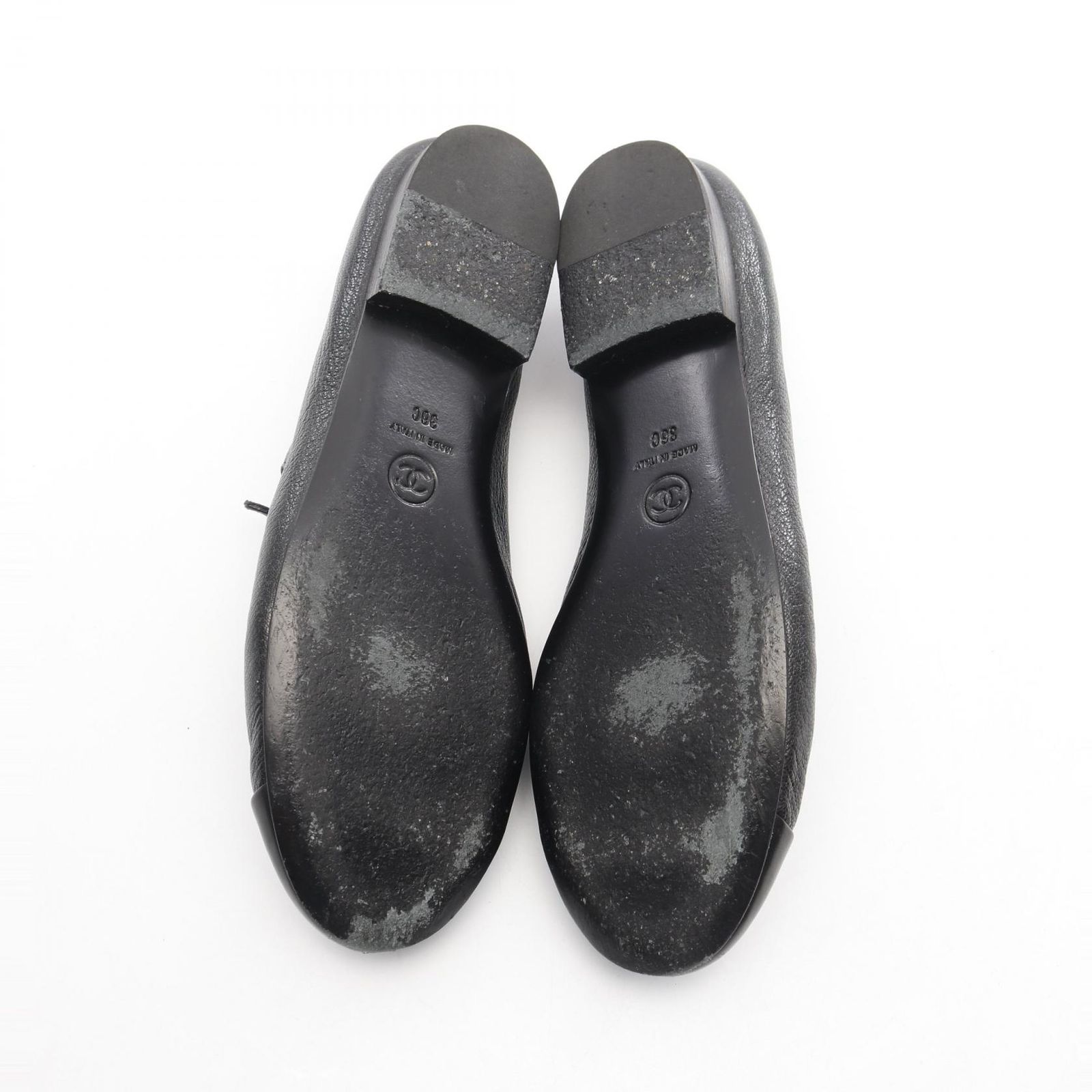 シャネル CHANEL ココマーク レザー フラットシューズ レディース Used A WWW_WOWDIGSITE_COM