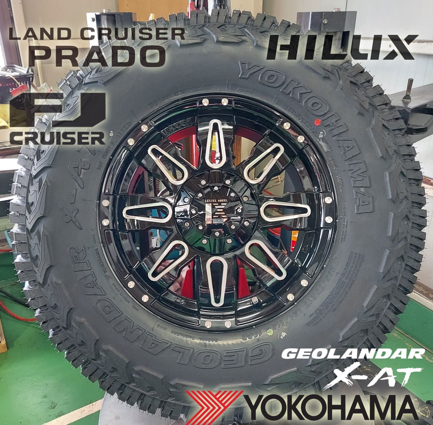 JL JK ラングラー エクスプローラー 17インチ LEXXEL Balano バレーノ ヨコハマ ジオランダー X-AT 265/70R17  265/65R17 285/70R17 295/70R17 タイヤホイールセット - メルカリ