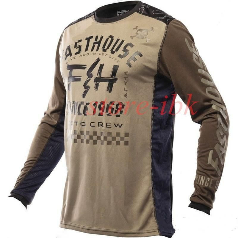 マウンテンバイク モトクロス Tシャツ ロンT 通気性抜群 速乾 涼しい