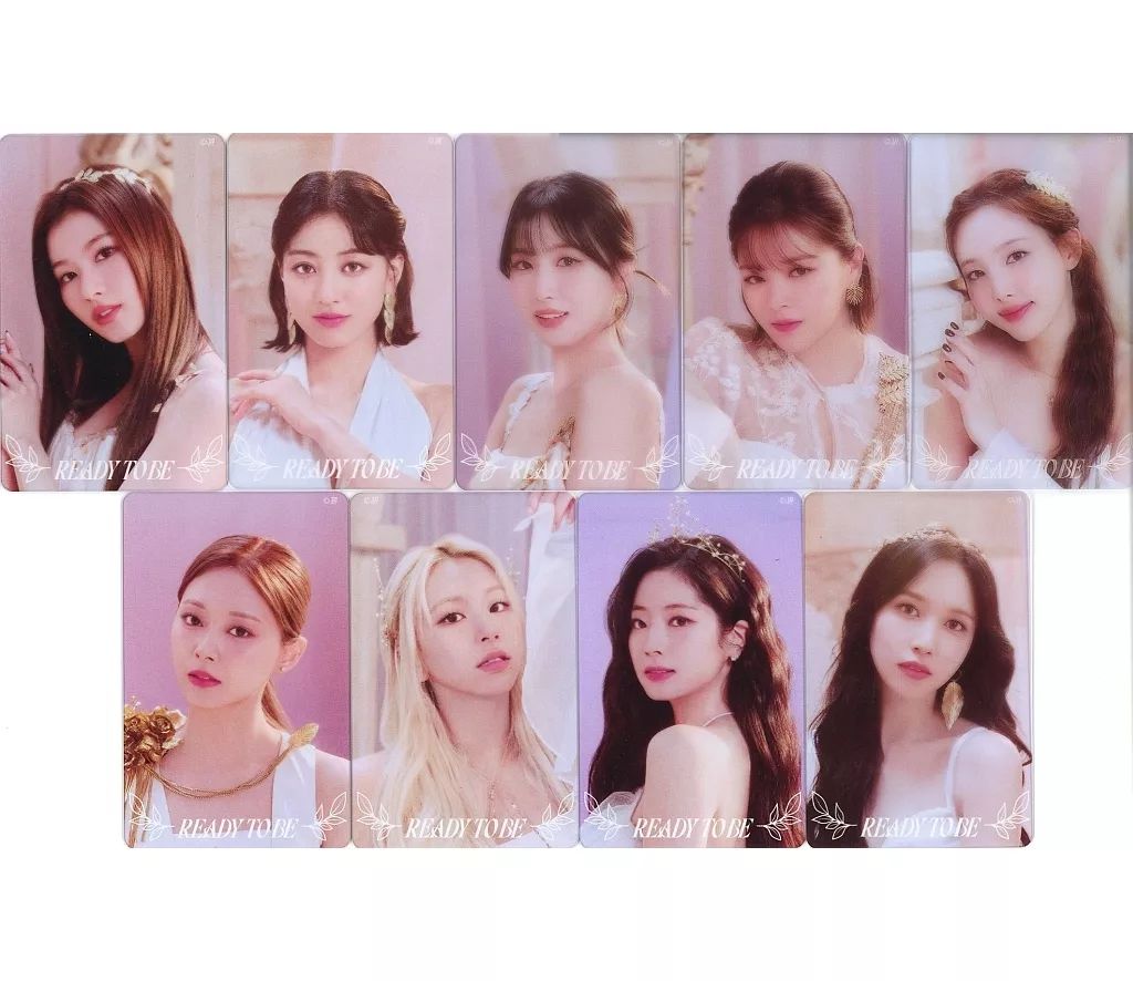 TWICE クリアカード 9枚セット 中古】キャラカード 全9種セット TWICE(ドレス衣装) クリア