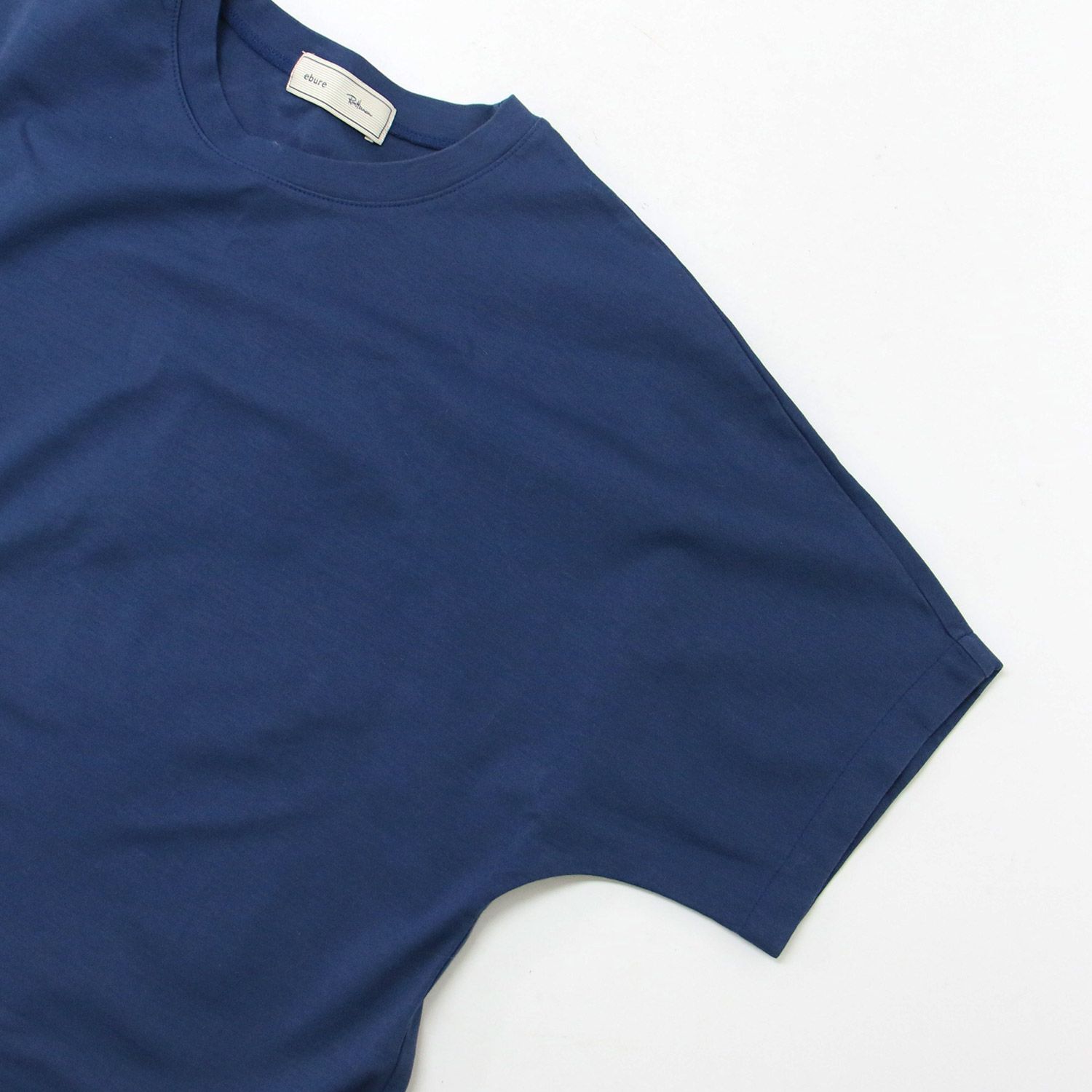 極美品❣️ Ronharman ロンハーマンebure 青 半袖 Tシャツ 38 美品 ebure エブール Ron Herman ロンハーマン Tシャツ ネイビー