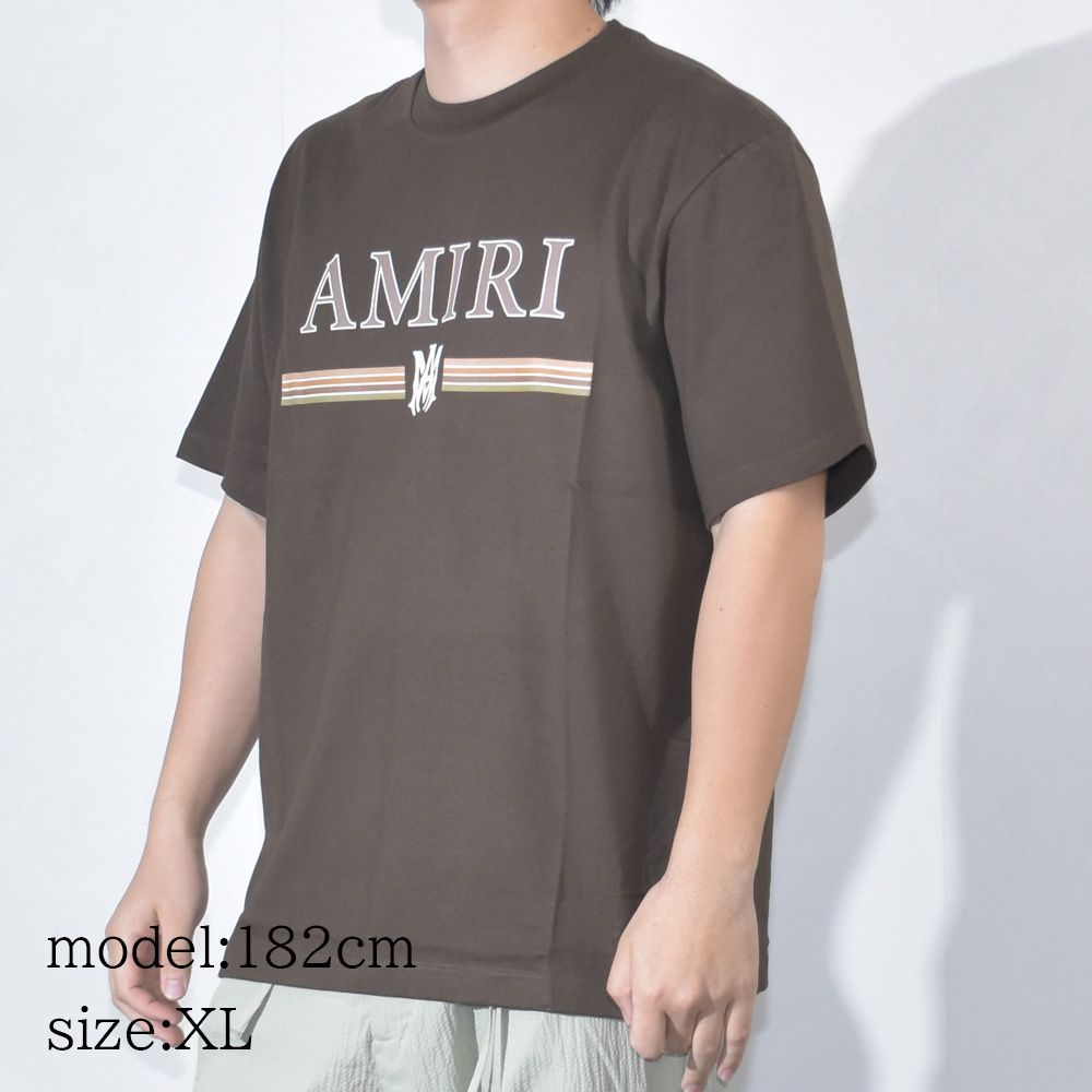AMIRI アミリ Tシャツ ロゴ メンズ MA BAR TEE 黒 ブラック ホワイト