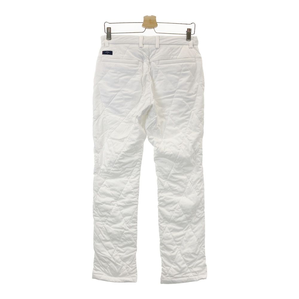 サイズ：M CALLAWAY キャロウェイ 中綿パンツ チェック柄 ホワイト系