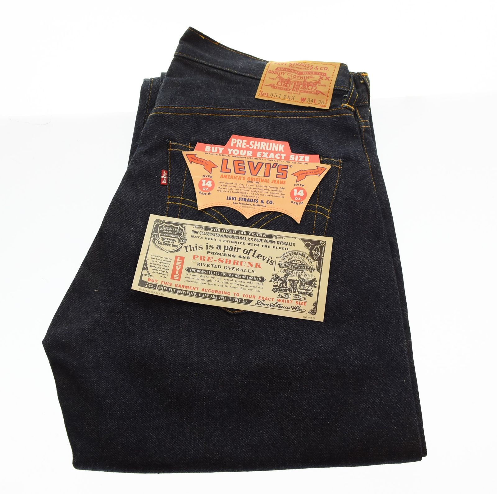 551zxx 復刻 アメリカ製 デッドストック リーバイス Levi's 551ZXX DEAD STOCK デッドストック アメリカ製 復刻