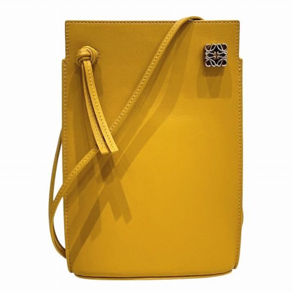 【新品未使用】ロエベ　ダイスポケット　イエロー ロエベ LOEWE ダイスポケット イエロー レザー バッグ