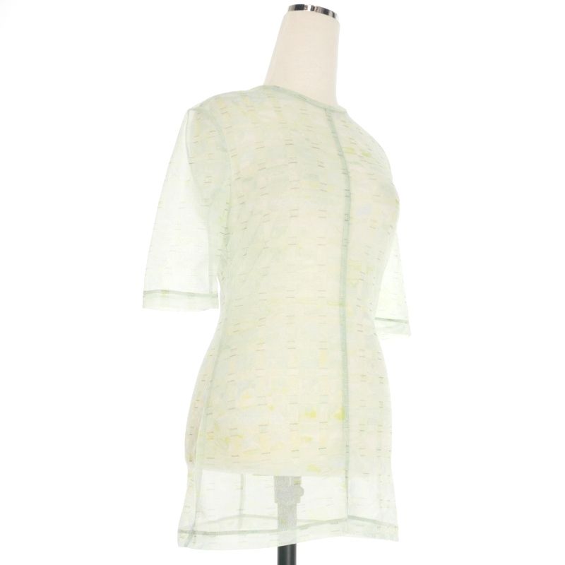 LEINWANDE Claudiu Sheer Print Top グラデーション