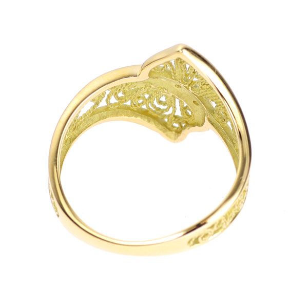 はる　K18YG チャーム ダイヤモンド 0.02ct/0.02ct K18YG ダイヤモンド リング 0.02ct - メルカリ