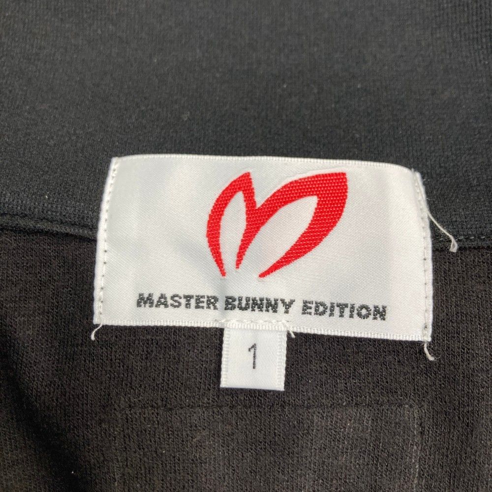 サイズ：1 MASTER BUNNY EDITION マスターバニーエディション 2024年モデル ハーフジップ 長袖Tシャツ  ブラック系 [240101454454] ゴルフウェア レディース ストスト サイズ：1 MASTER BUNNY EDITION マスターバニーエディション