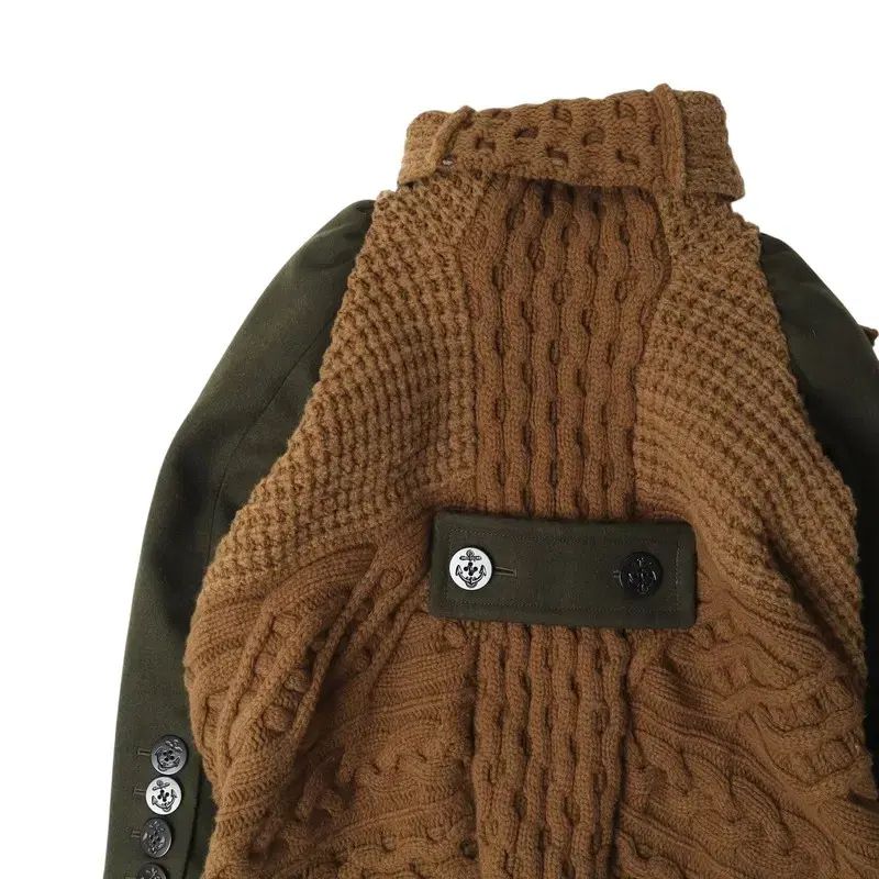サカイ Sacai 21AW レイヤードコート sacai - 極美品 サカイ Sacai コート 21AW ステンカラーコート